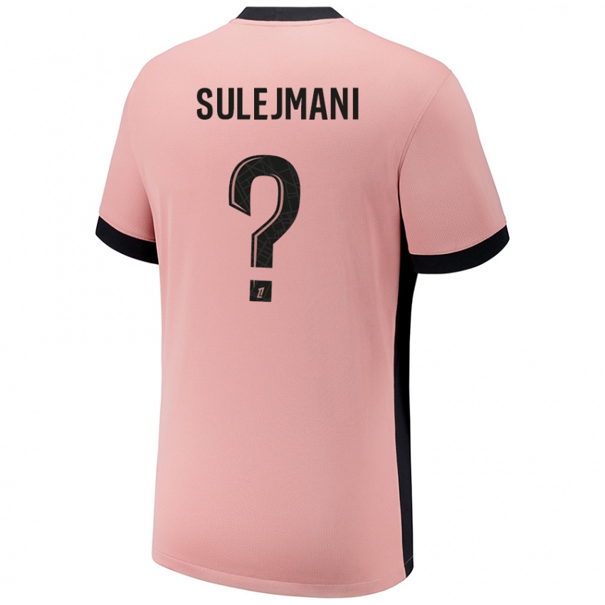 Homem Camisola Lora Sulejmani #0 Rosa Ferrugem Terceiro 2024/25 Camisa