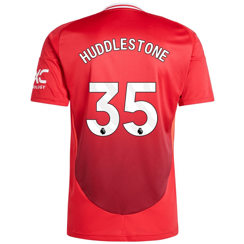 Mulher Camisola Tom Huddlestone #35 Vermelho Brilhante Principal 2024/25 Camisa