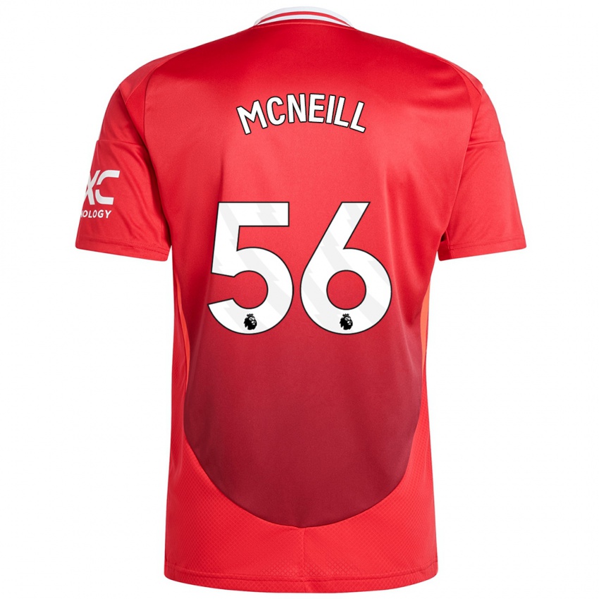 Mulher Camisola Charlie Mcneill #56 Vermelho Brilhante Principal 2024/25 Camisa