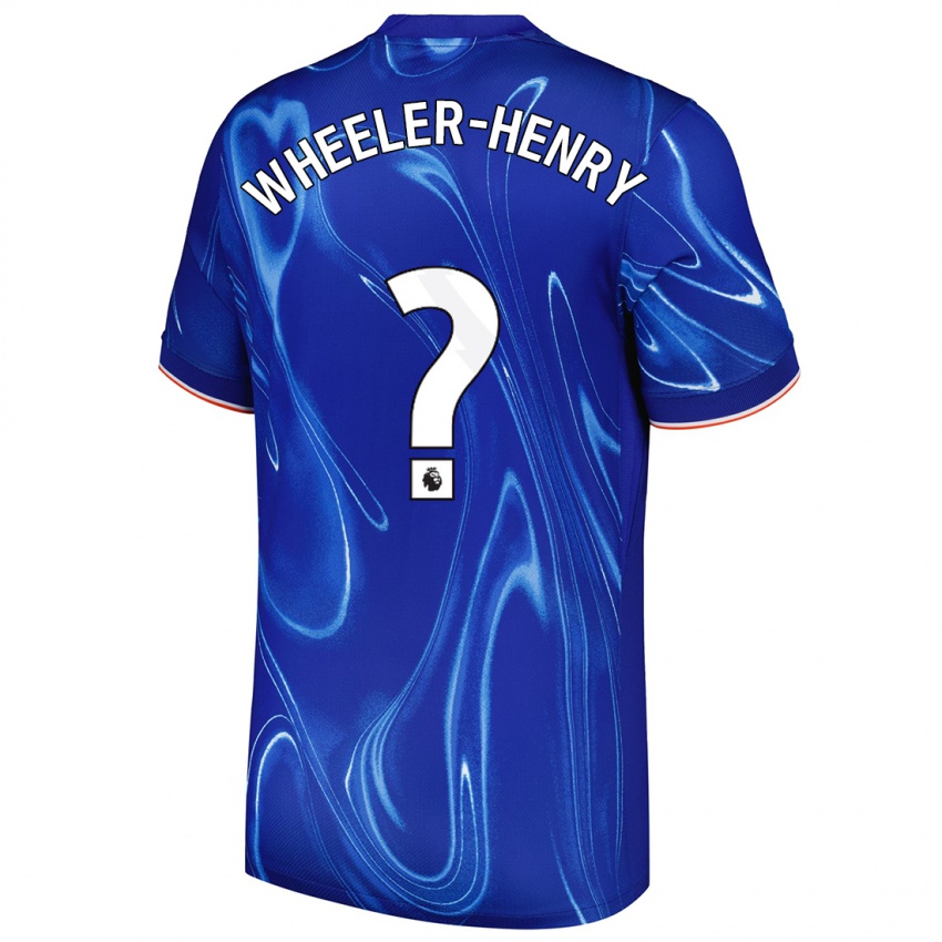 Mulher Camisola Joseph Wheeler-Henry #0 Branco Azul Principal 2024/25 Camisa