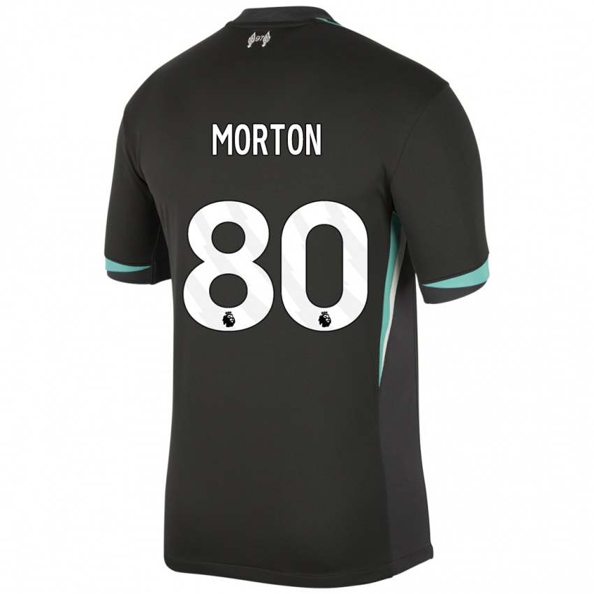 Mulher Camisola Tyler Morton #80 Preto Antracite Branco Alternativa 2024/25 Camisa