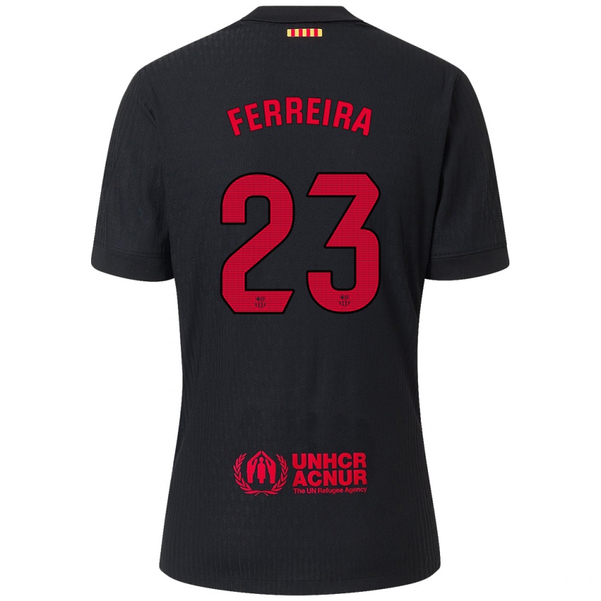 Mulher Camisola Geyse Ferreira #23 Vermelho Preto Alternativa 2024/25 Camisa