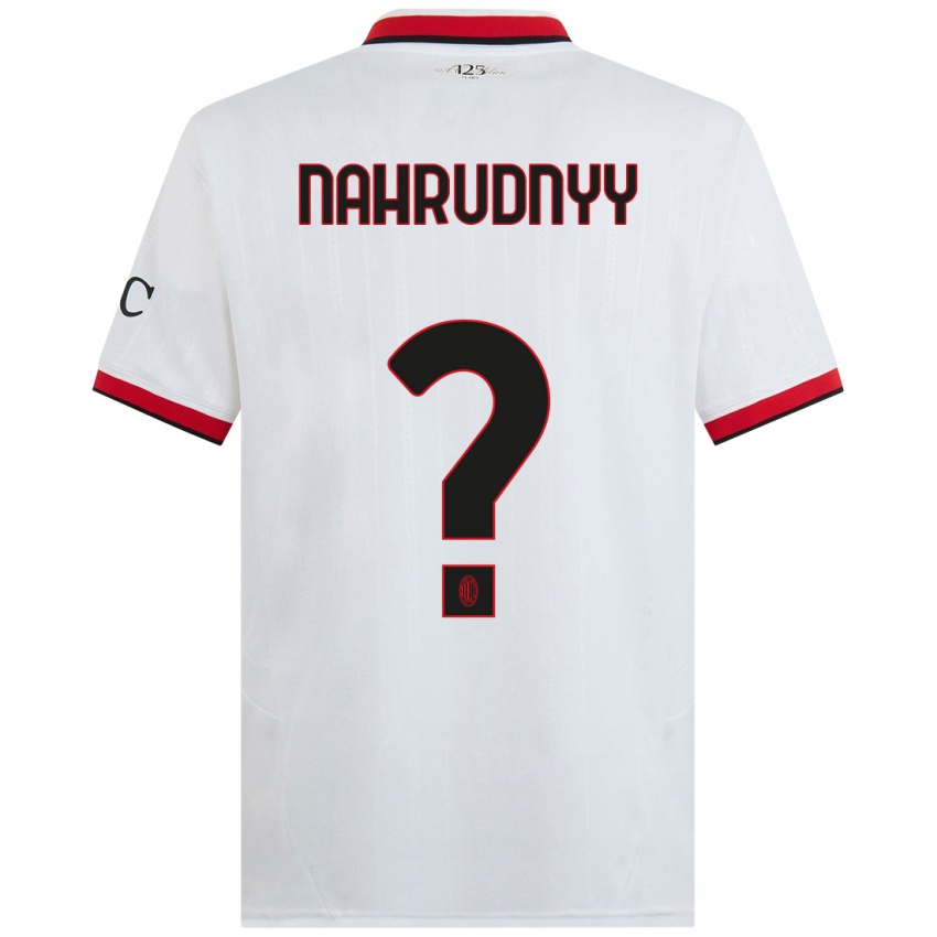 Mulher Camisola Vladislav Nahrudnyy #0 Branco Preto Vermelho Alternativa 2024/25 Camisa