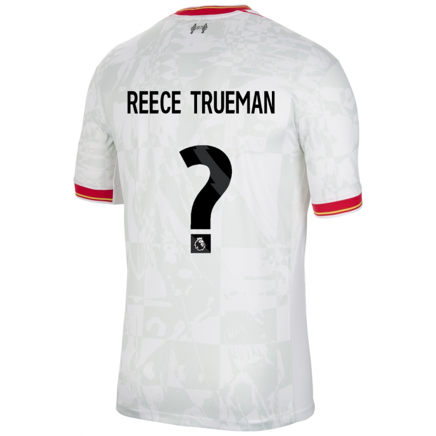 Mulher Camisola Reece Trueman #0 Branco Vermelho Preto Terceiro 2024/25 Camisa