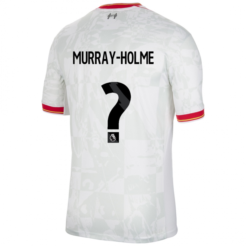 Mulher Camisola Hadyn Murray-Holme #0 Branco Vermelho Preto Terceiro 2024/25 Camisa