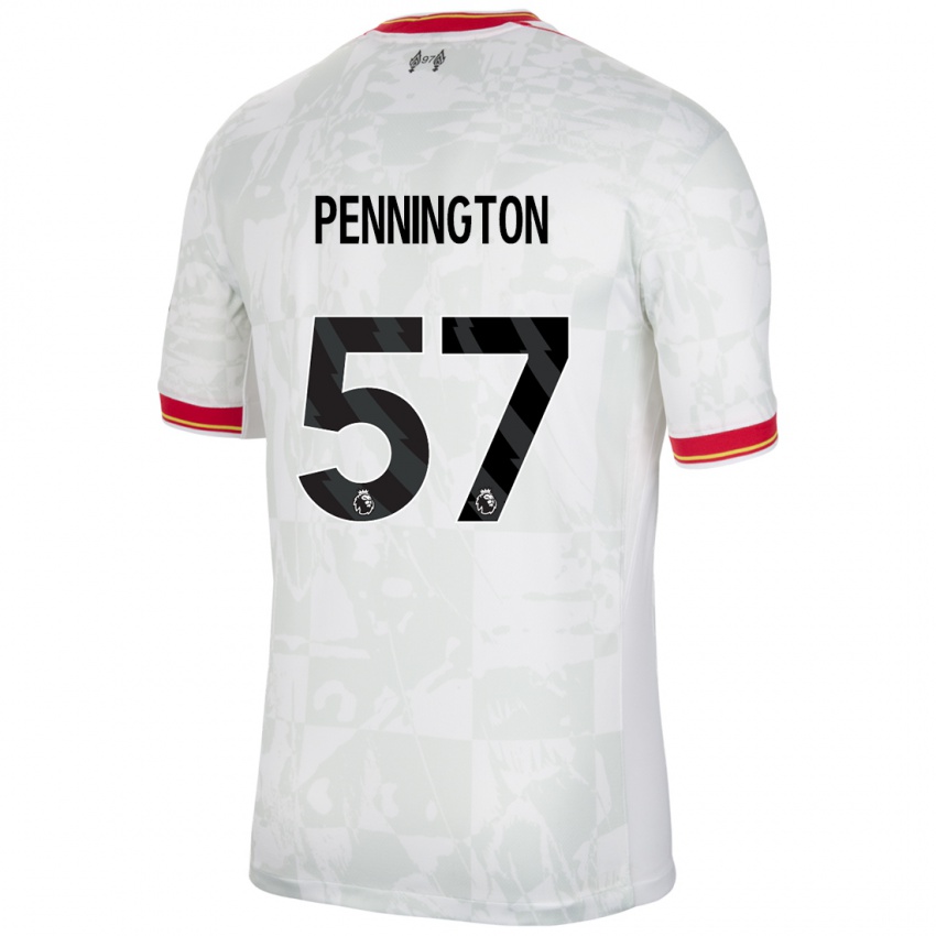 Mulher Camisola Cody Pennington #57 Branco Vermelho Preto Terceiro 2024/25 Camisa