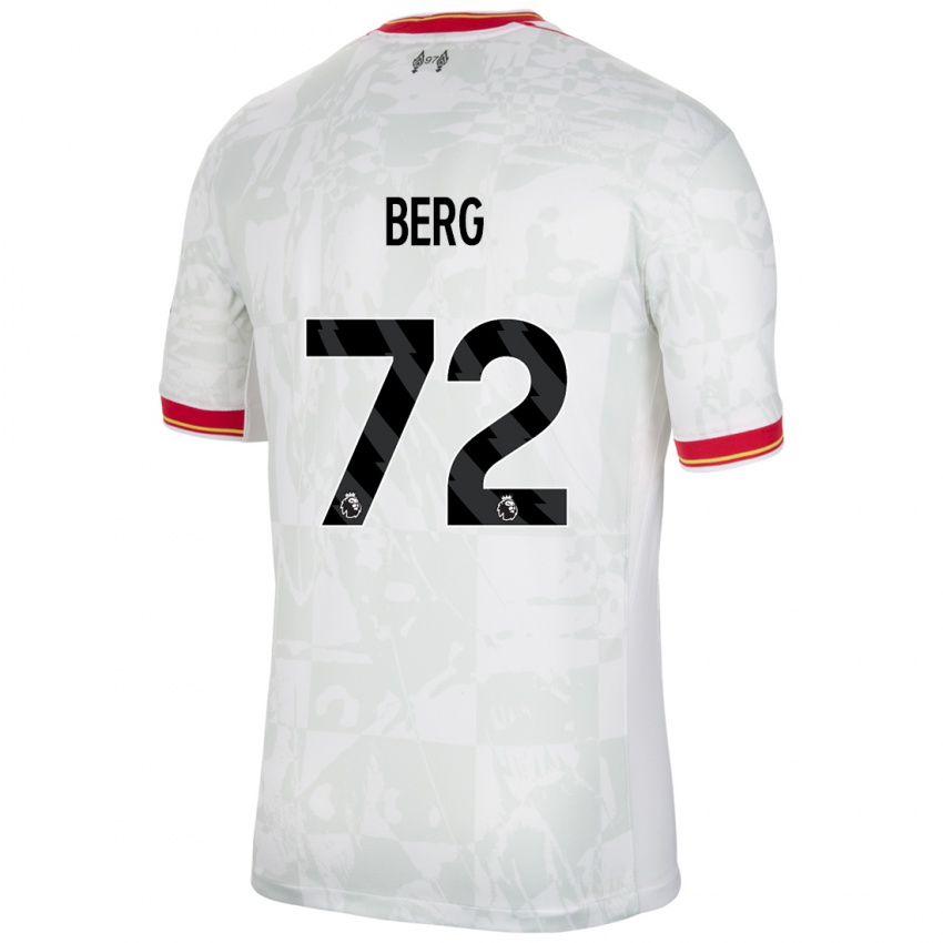 Mulher Camisola Sepp Van Den Berg #72 Branco Vermelho Preto Terceiro 2024/25 Camisa