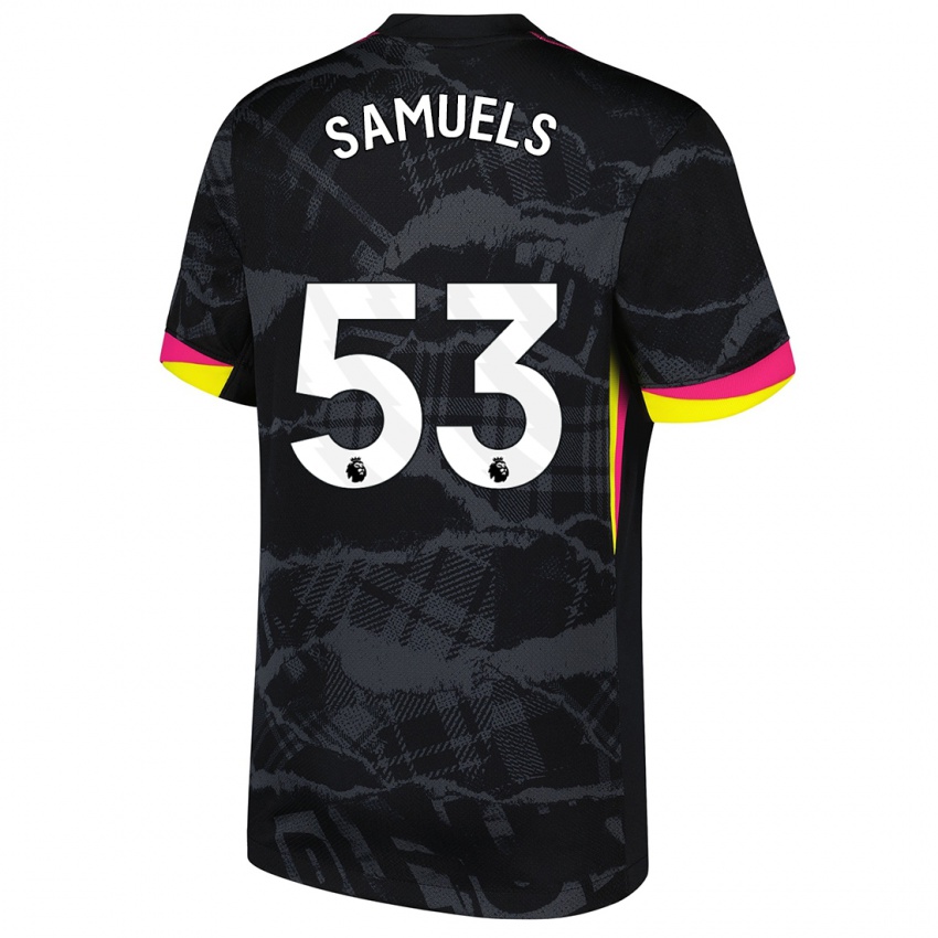 Mulher Camisola Ishé Samuels-Smith #53 Rosa Preto Terceiro 2024/25 Camisa