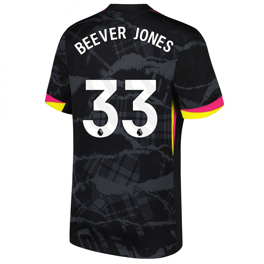 Mulher Camisola Aggie Beever-Jones #33 Rosa Preto Terceiro 2024/25 Camisa