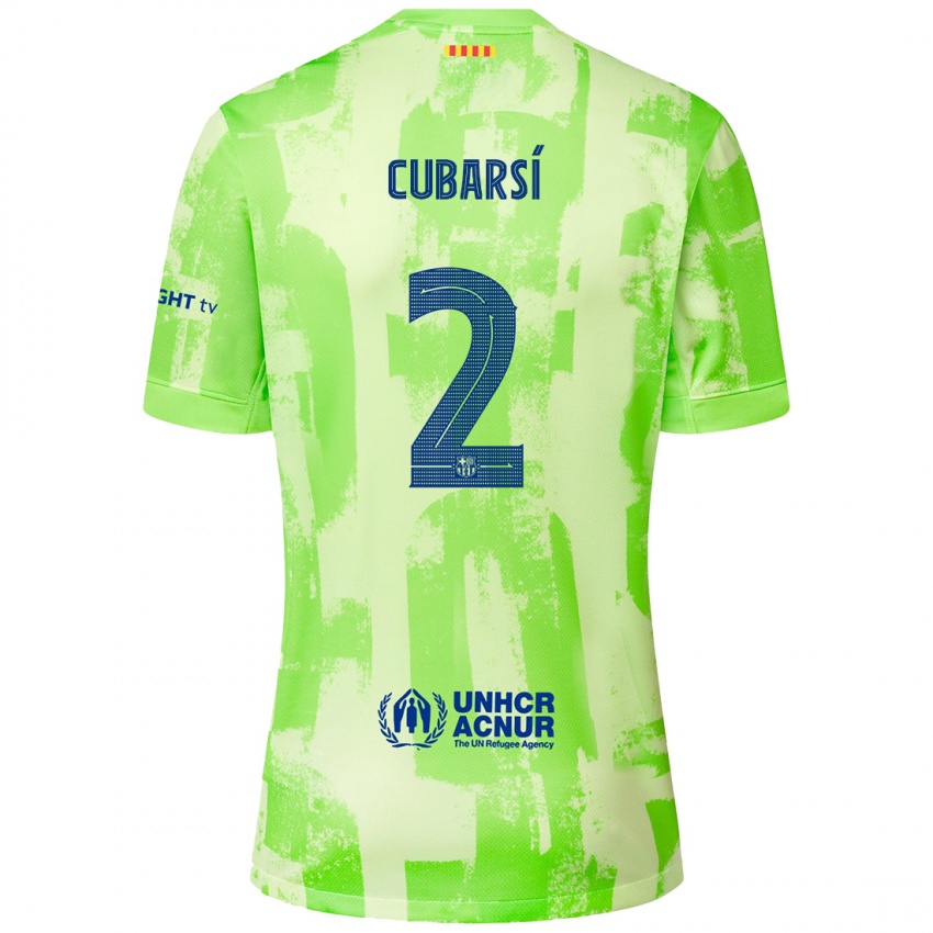 Mulher Camisola Pau Cubarsí #2 Lima Terceiro 2024/25 Camisa