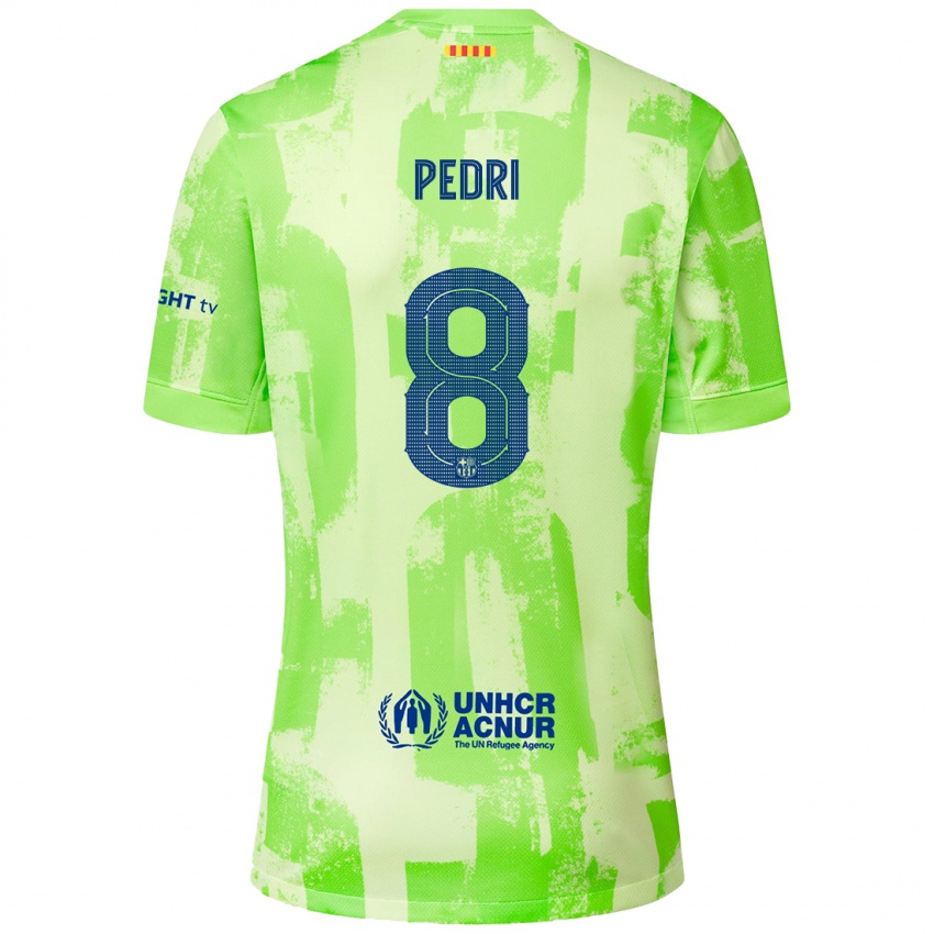 Mulher Camisola Pedri #8 Lima Terceiro 2024/25 Camisa