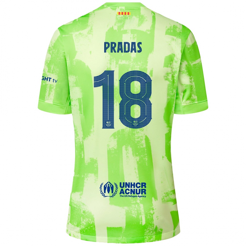 Mulher Camisola Arnau Pradas #18 Lima Terceiro 2024/25 Camisa