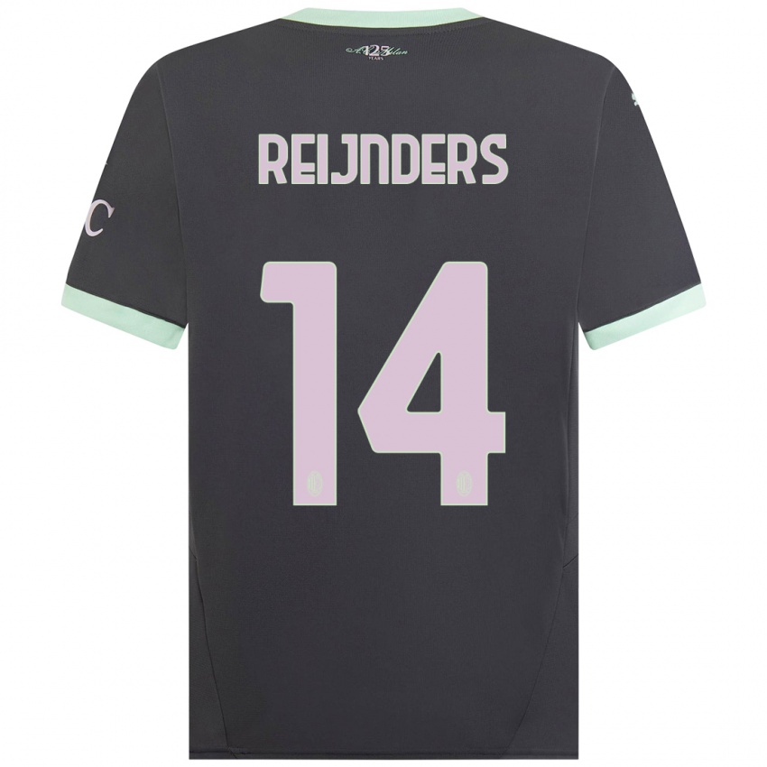 Mulher Camisola Tijjani Reijnders #14 Cinzento Terceiro 2024/25 Camisa