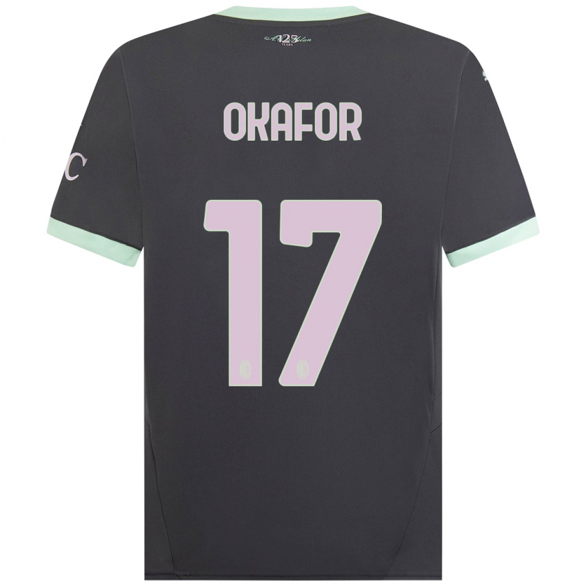 Mulher Camisola Noah Okafor #17 Cinzento Terceiro 2024/25 Camisa