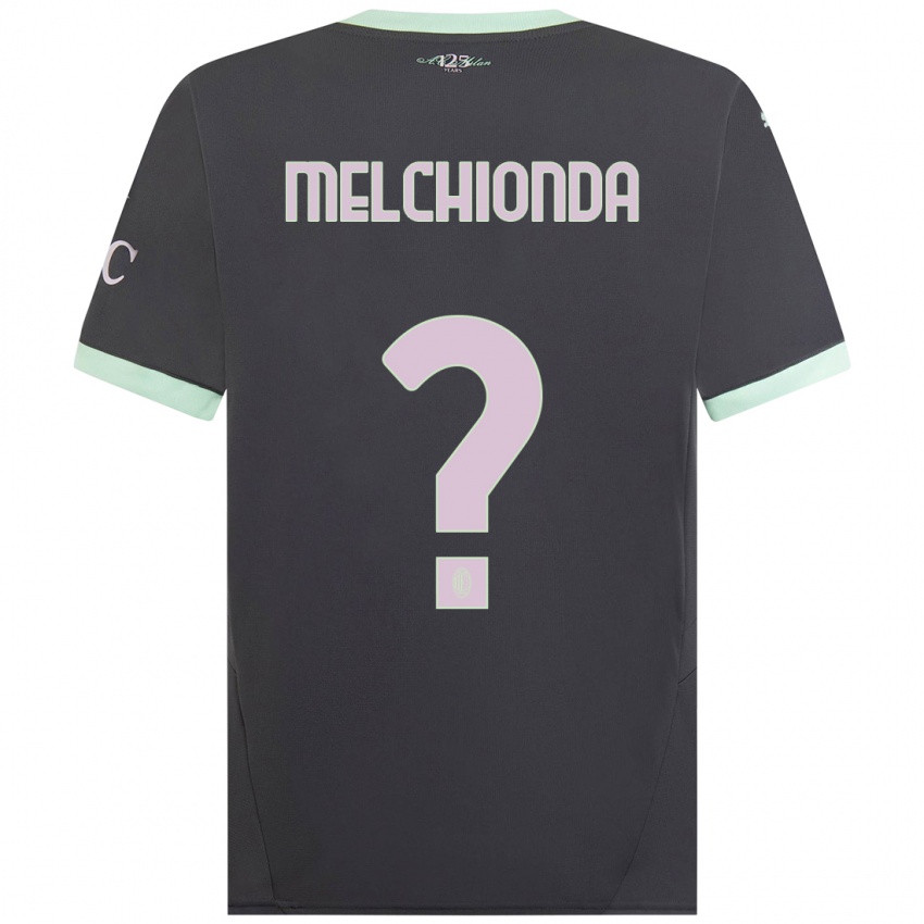 Mulher Camisola Marco Melchionda #0 Cinzento Terceiro 2024/25 Camisa