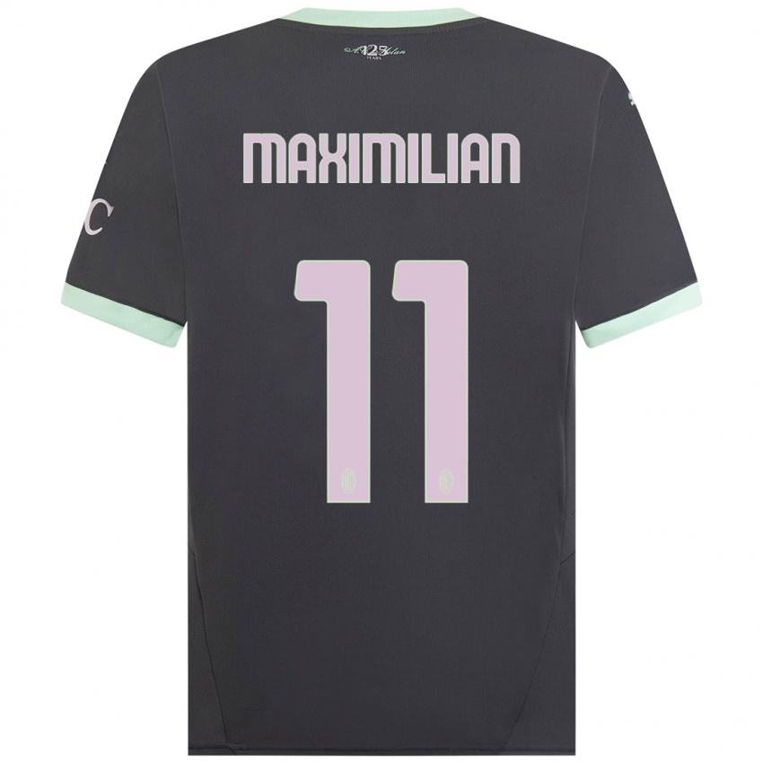 Mulher Camisola Maximilian Ibrahimović #11 Cinzento Terceiro 2024/25 Camisa