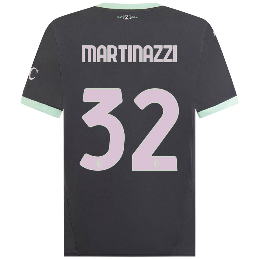 Mulher Camisola Luca Martinazzi #32 Cinzento Terceiro 2024/25 Camisa