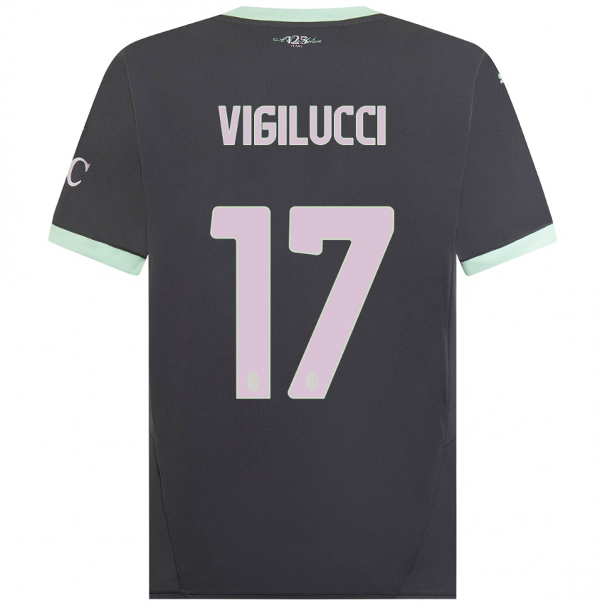 Mulher Camisola Valery Vigilucci #17 Cinzento Terceiro 2024/25 Camisa