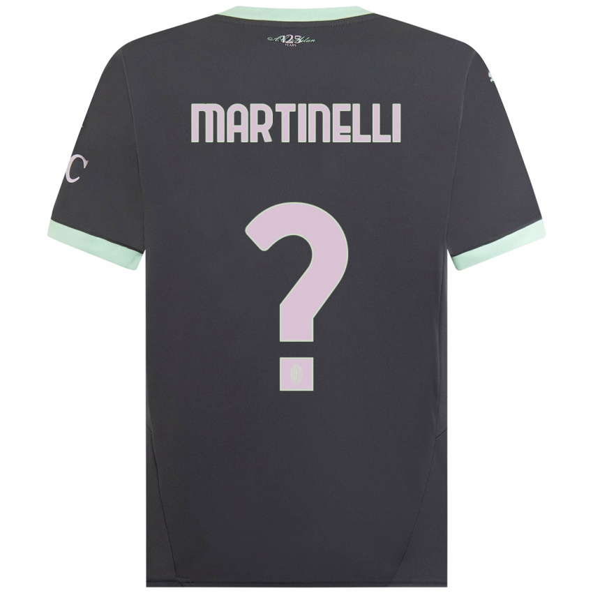 Mulher Camisola Riccardo Martinelli #0 Cinzento Terceiro 2024/25 Camisa