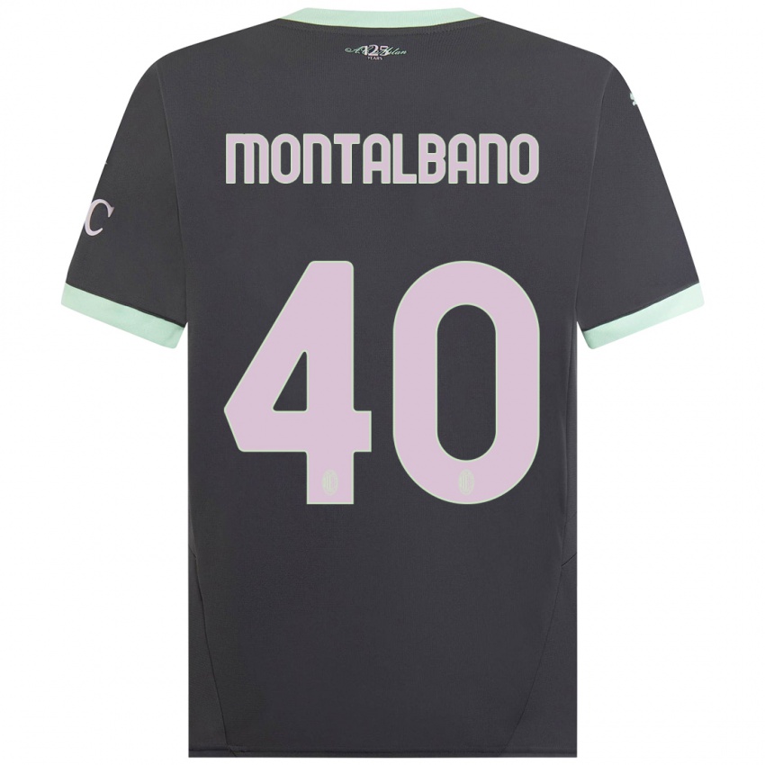 Mulher Camisola Nicolo Montalbano #40 Cinzento Terceiro 2024/25 Camisa