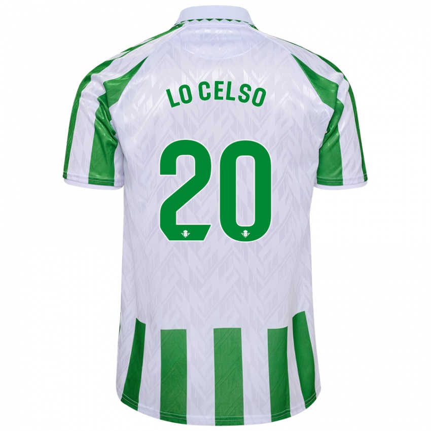 Criança Camisola Giovani Lo Celso #20 Azul Branco Principal 2024/25 Camisa