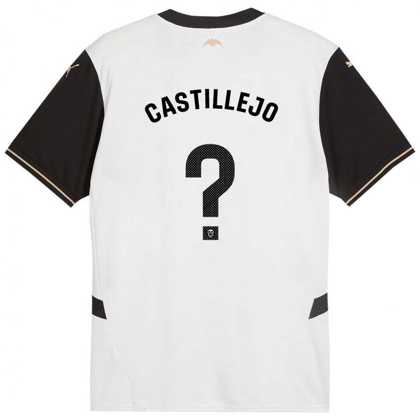 Criança Camisola Samu Castillejo #0 Preto Branco Principal 2024/25 Camisa