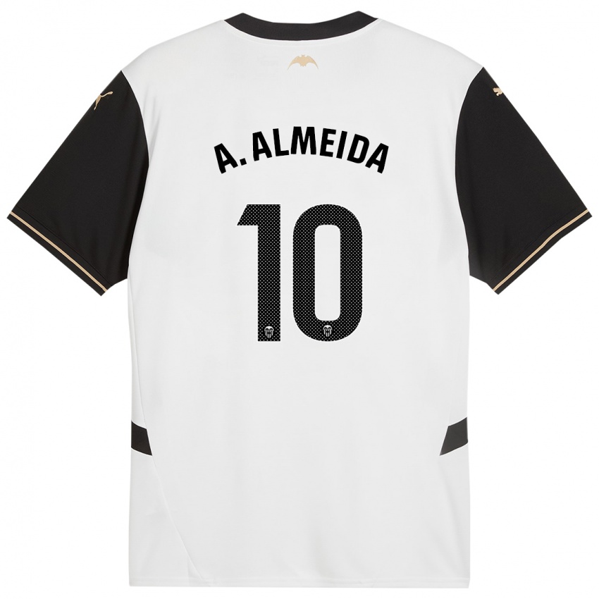 Criança Camisola André Almeida #10 Preto Branco Principal 2024/25 Camisa