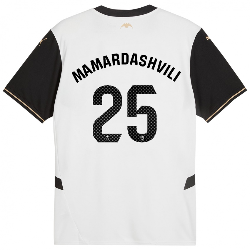 Criança Camisola Giorgi Mamardashvili #25 Preto Branco Principal 2024/25 Camisa