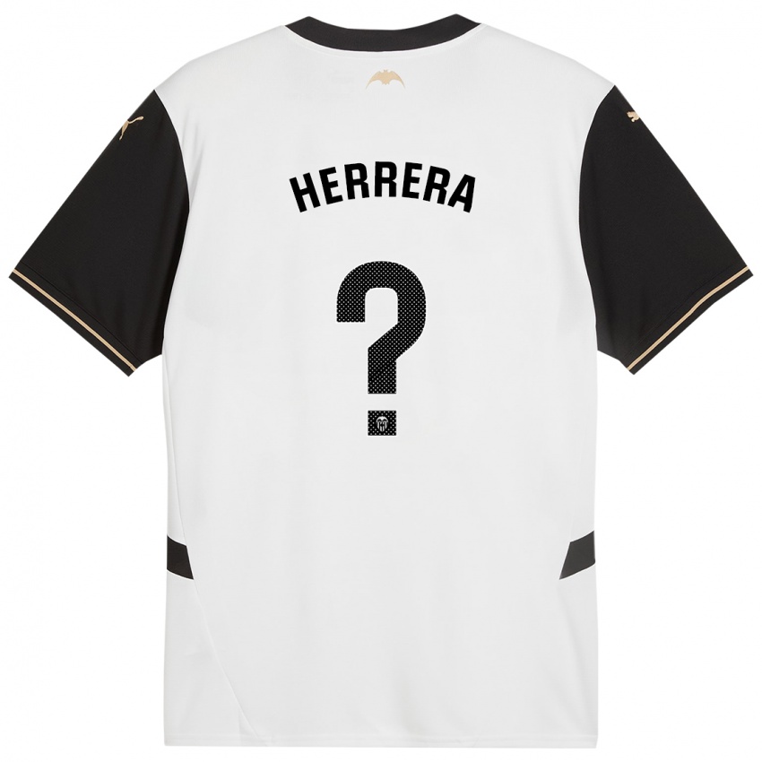 Criança Camisola Iker Herrera #0 Preto Branco Principal 2024/25 Camisa