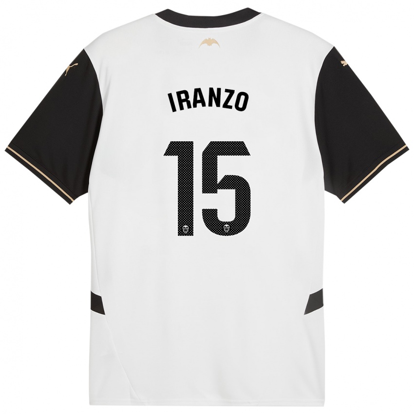 Criança Camisola Rubén Iranzo #15 Preto Branco Principal 2024/25 Camisa