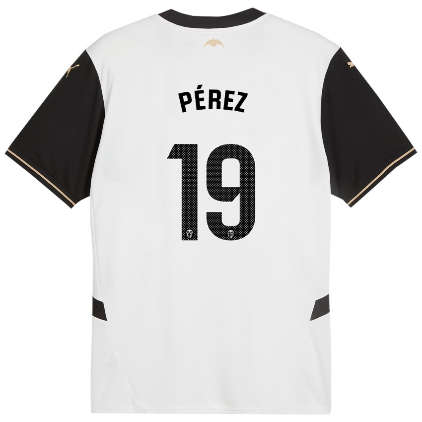 Criança Camisola Joselu Pérez #19 Preto Branco Principal 2024/25 Camisa