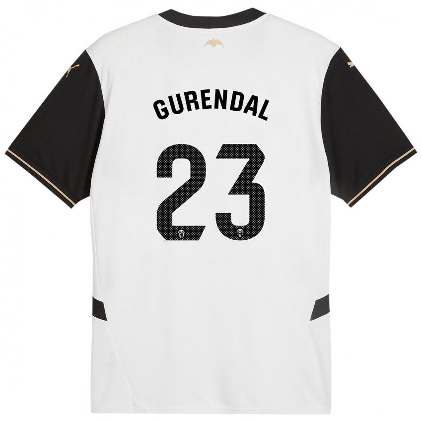 Criança Camisola Alexander Gurendal #23 Preto Branco Principal 2024/25 Camisa