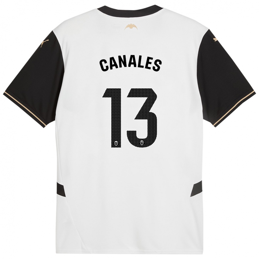 Criança Camisola Antonia Canales #13 Preto Branco Principal 2024/25 Camisa