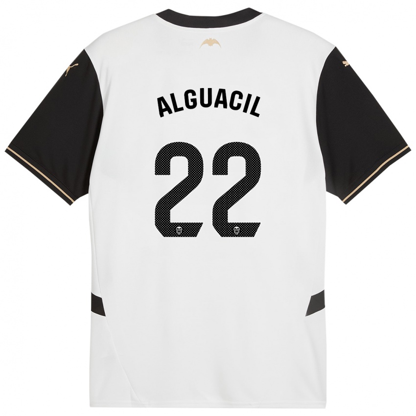 Criança Camisola Ainhoa Alguacil #22 Preto Branco Principal 2024/25 Camisa