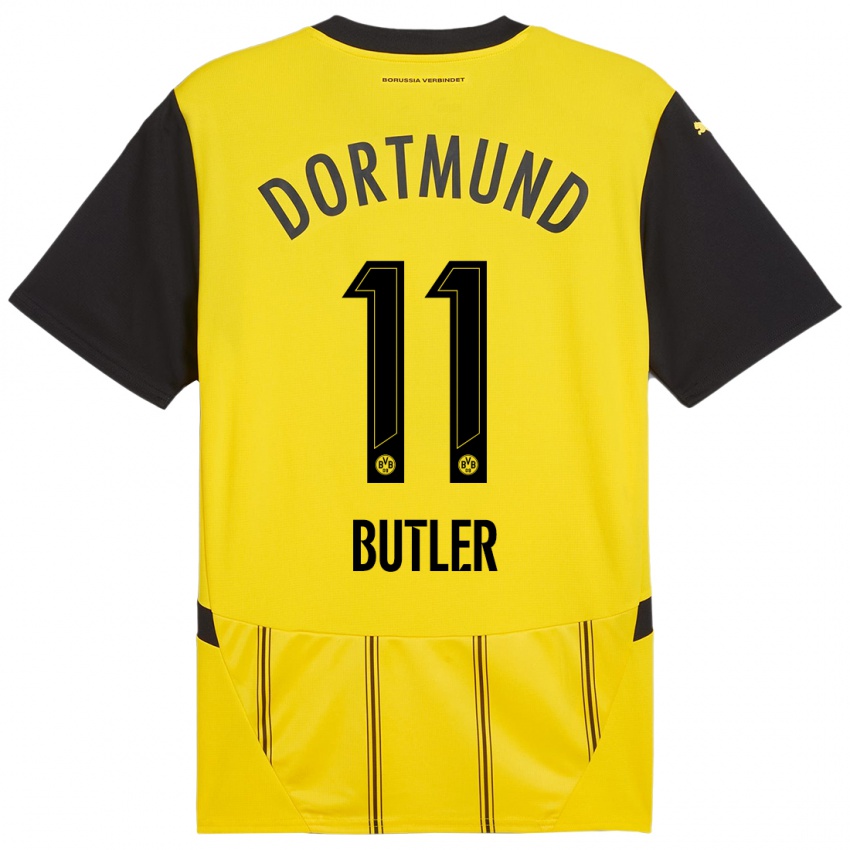 Criança Camisola Justin Butler #11 Preto Amarelo Principal 2024/25 Camisa