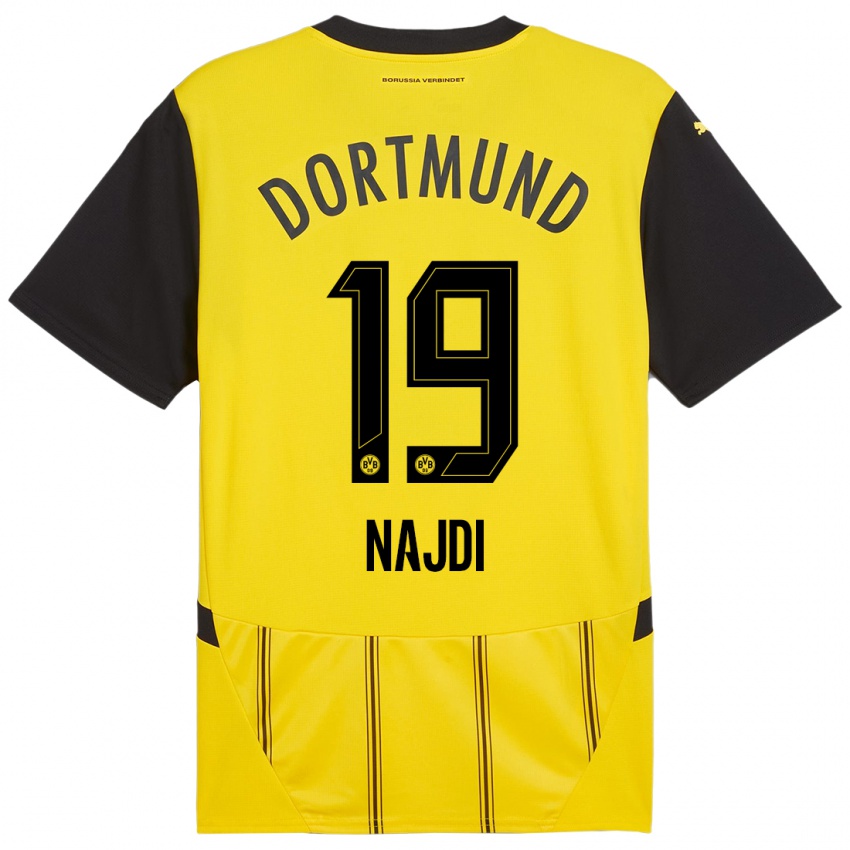 Criança Camisola Ahmad Najdi #19 Preto Amarelo Principal 2024/25 Camisa