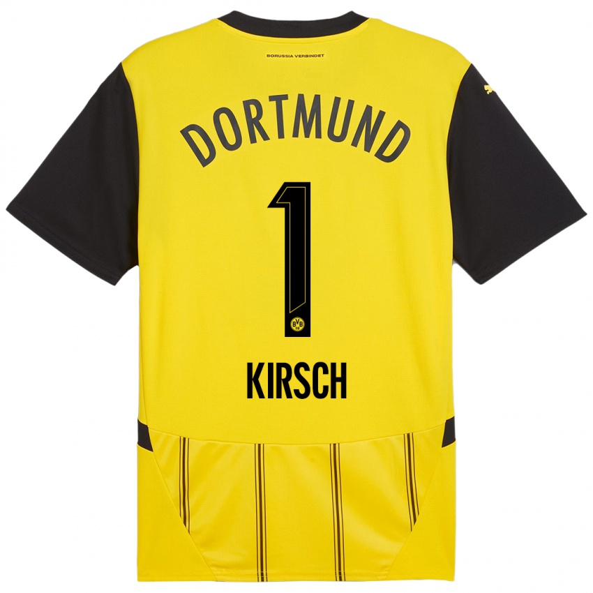 Criança Camisola Marian Kirsch #1 Preto Amarelo Principal 2024/25 Camisa