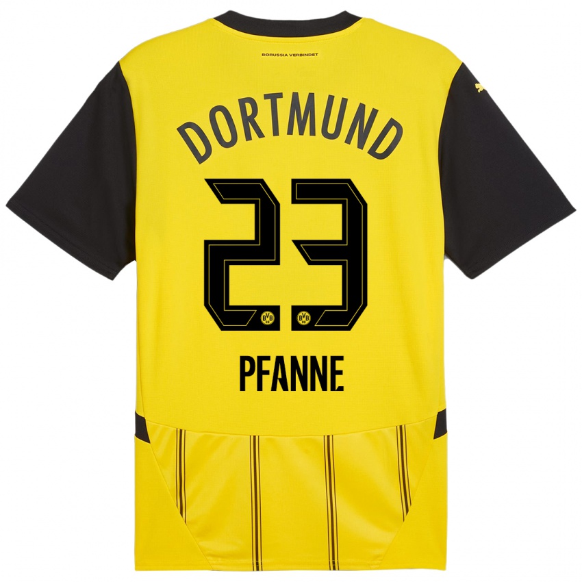 Criança Camisola Franz Pfanne #23 Preto Amarelo Principal 2024/25 Camisa