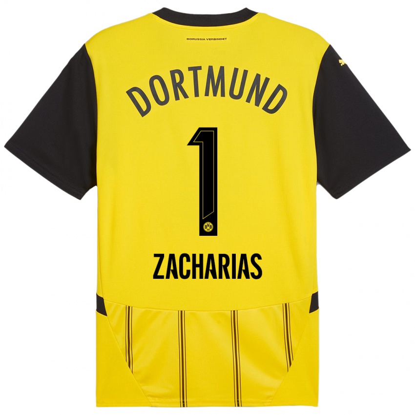 Criança Camisola Marlon Zacharias #1 Preto Amarelo Principal 2024/25 Camisa