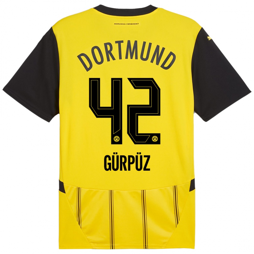 Criança Camisola Goktan Gurpuz #42 Preto Amarelo Principal 2024/25 Camisa