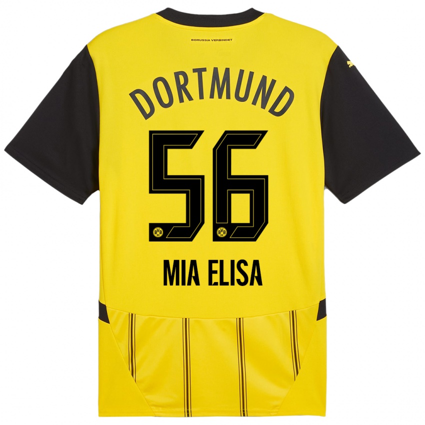 Criança Camisola Bomnuter Mia Elisa #56 Preto Amarelo Principal 2024/25 Camisa