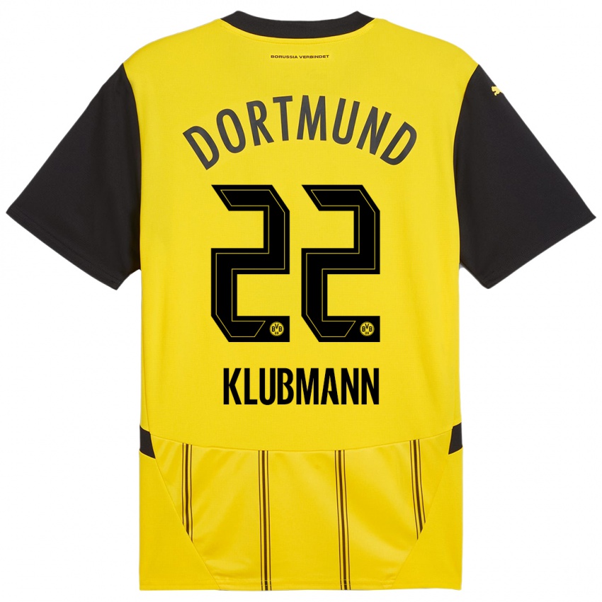 Criança Camisola Leon Klubmann #22 Preto Amarelo Principal 2024/25 Camisa