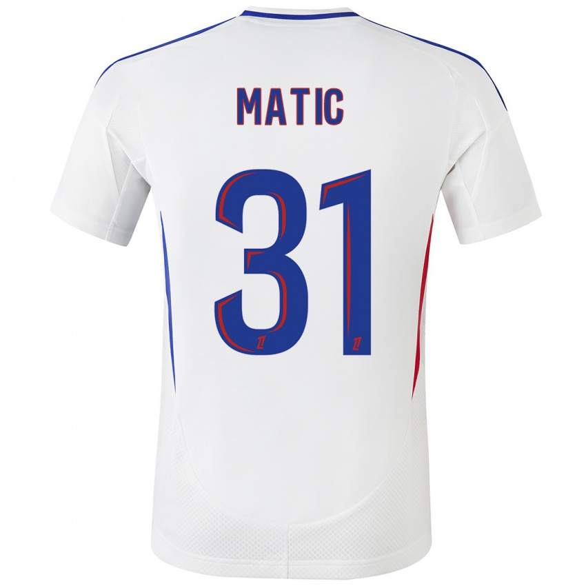 Criança Camisola Nemanja Matic #31 Azul Branco Principal 2024/25 Camisa