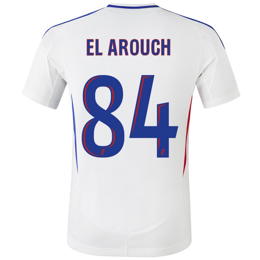 Criança Camisola Mohamed El Arouch #84 Azul Branco Principal 2024/25 Camisa