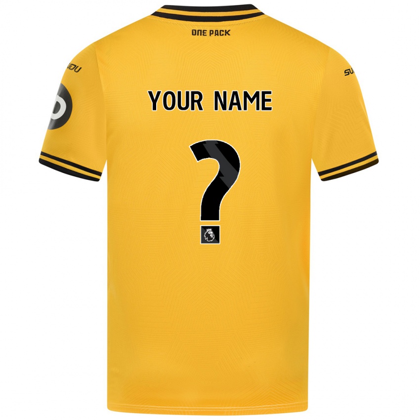 Criança Camisola Seu Nome #0 Amarelo Principal 2024/25 Camisa