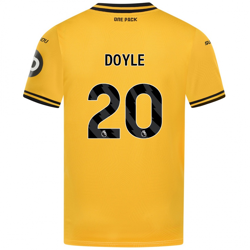 Criança Camisola Tommy Doyle #20 Amarelo Principal 2024/25 Camisa