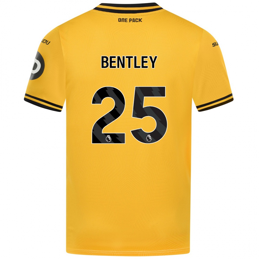 Criança Camisola Daniel Bentley #25 Amarelo Principal 2024/25 Camisa