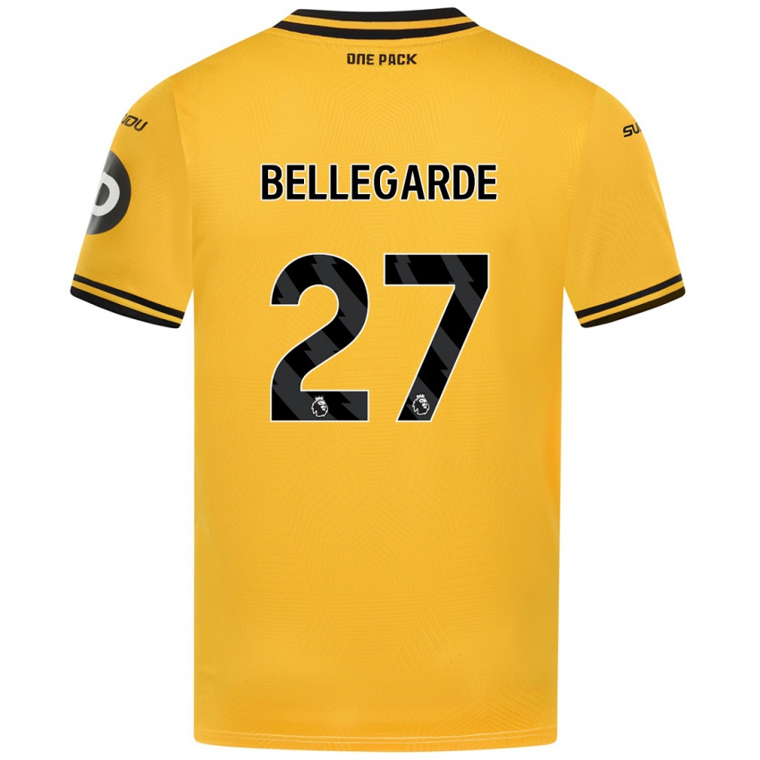 Criança Camisola Jean-Ricner Bellegarde #27 Amarelo Principal 2024/25 Camisa