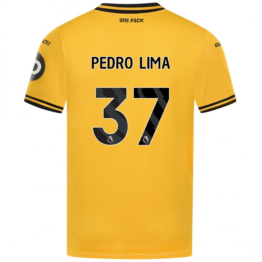 Criança Camisola Pedro Lima #37 Amarelo Principal 2024/25 Camisa