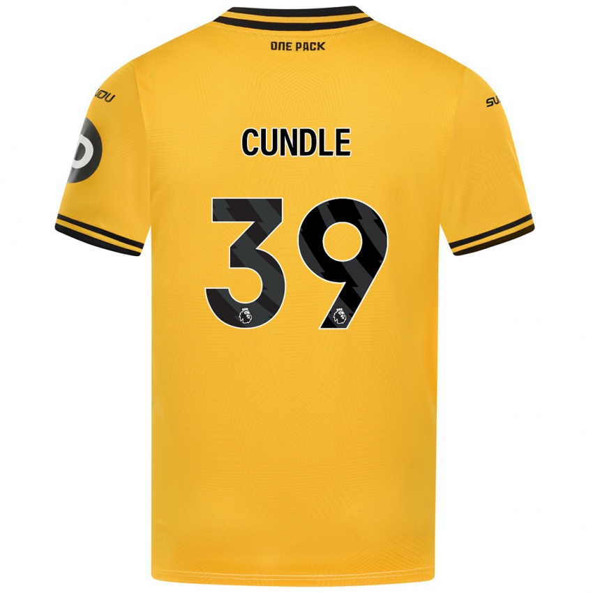 Criança Camisola Luke Cundle #39 Amarelo Principal 2024/25 Camisa